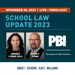 Sweet Stevens Attorneys to Speak at Pennsylvania Bar School Law Update