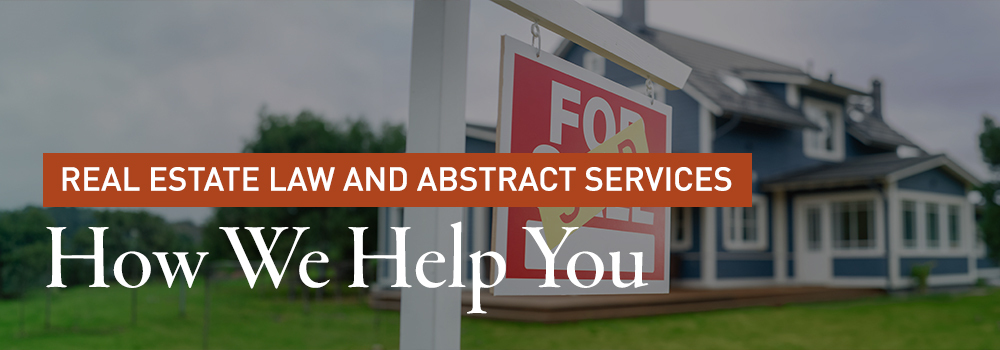 Real Estate Law and Abstract Services from Sweet Stevens