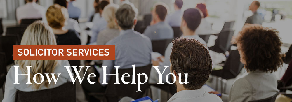 Solicitor Services from Sweet Stevens